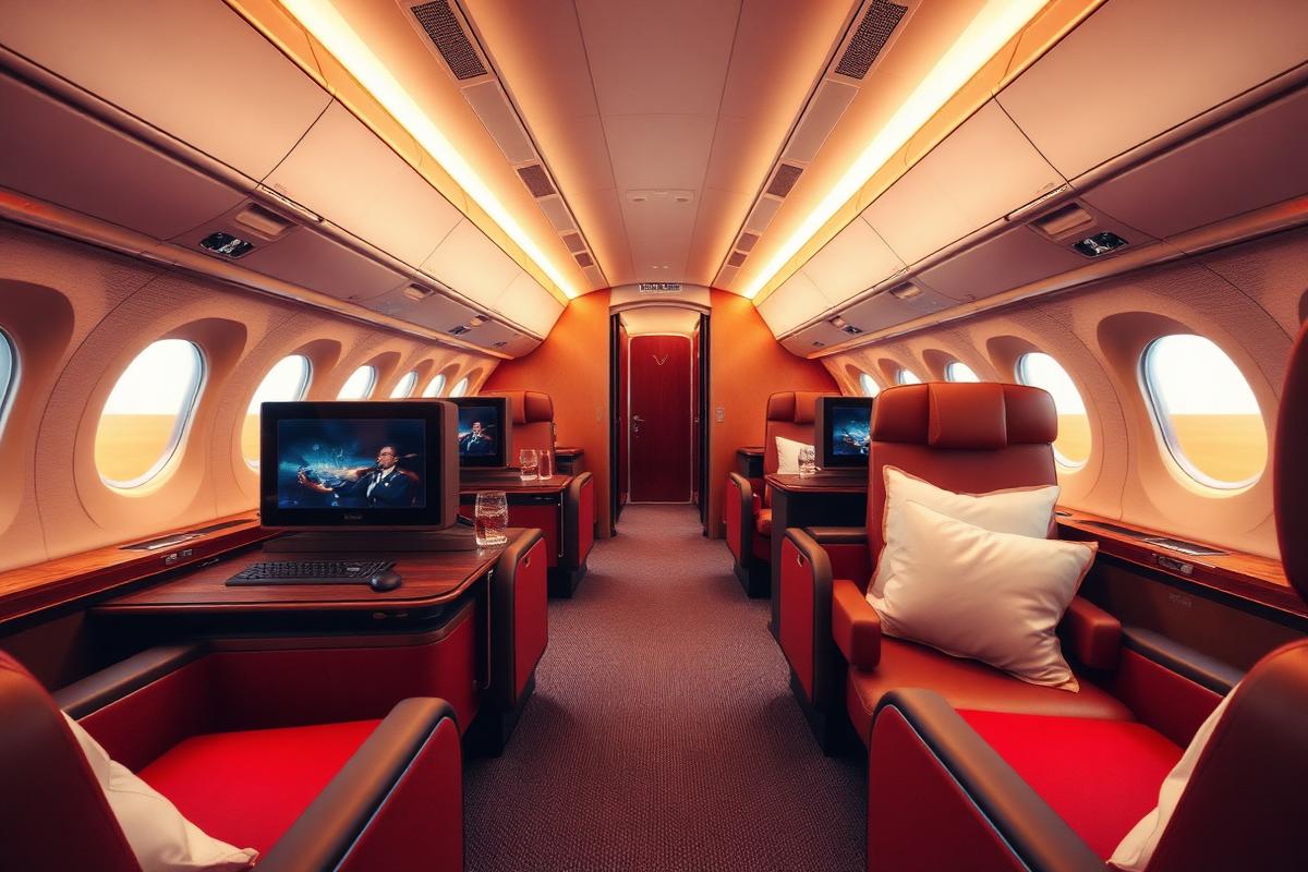Business Suite cabin interior